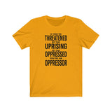 If You are Threatened by The Uprising TikTok Inspired Unisex Short Sleeve Tee- More Colors!