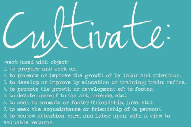 Cultivate: Word for the year of 2019