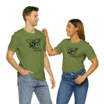 Bee Happy Positivity Shirt  Unisex Short Sleeve Tee
