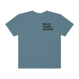 Black, Bougie & Blessed Unisex Garment-Dyed T-shirt
