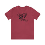 Bee Happy Positivity Shirt  Unisex Short Sleeve Tee
