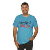 Curvy Hips & Pretty Lips statement T-Shirt/  Unisex Short Sleeve Tee