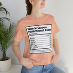 Black Queen Nutritional Facts T-Shirt