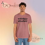 Whiskey Weather Holidays Crew Cotton Blend Shirt