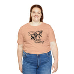 Bee Happy Positivity Shirt  Unisex Short Sleeve Tee