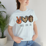 Peace Love Fall Unisex Short Sleeve Tee