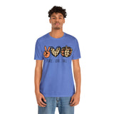 Peace Love Fall Unisex Short Sleeve Tee