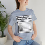 Black Queen Nutritional Facts T-Shirt
