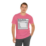 Black Queen Nutritional Facts T-Shirt