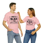 Pretty Black and Educated Unisex  Short Sleeve Tee