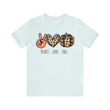 Peace Love Fall Unisex Short Sleeve Tee