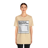 Black Queen Nutritional Facts T-Shirt