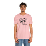 Bee Happy Positivity Shirt  Unisex Short Sleeve Tee