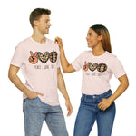 Peace Love Fall Unisex Short Sleeve Tee