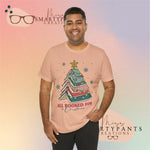 All Booked For Christmas Crew Cotton Blend Shirt