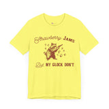 Strawberry Jams but My Glock Don't Raccoon  unisex T-shirt
