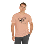 Bee Happy Positivity Shirt  Unisex Short Sleeve Tee
