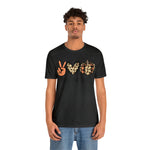 Peace Love Fall Unisex Short Sleeve Tee