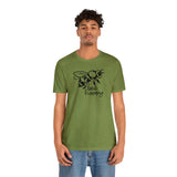 Bee Happy Positivity Shirt  Unisex Short Sleeve Tee