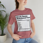 Black Queen Nutritional Facts T-Shirt