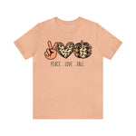 Peace Love Fall Unisex Short Sleeve Tee