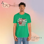 Have a Cup of Cheer Holiday Christmas  Crew Cotton Blend Shirt
