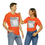 Black Queen Nutritional Facts T-Shirt