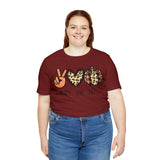 Peace Love Fall Unisex Short Sleeve Tee