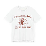 Strawberry Jams but My Glock Don't Raccoon  unisex T-shirt