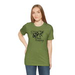 Bee Happy Positivity Shirt  Unisex Short Sleeve Tee
