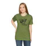 Bee Happy Positivity Shirt  Unisex Short Sleeve Tee
