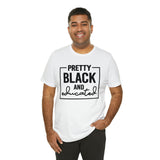 Pretty Black and Educated Unisex  Short Sleeve Tee