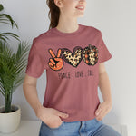 Peace Love Fall Unisex Short Sleeve Tee