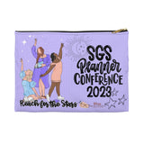 Galaxy Purple : Reach for the Stars SGS 2023 Canvas Planner Pouch