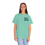 Black, Bougie & Blessed Unisex Garment-Dyed T-shirt