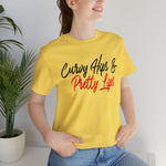 Curvy Hips & Pretty Lips statement T-Shirt/  Unisex Short Sleeve Tee