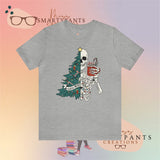 Kinda Merry Kinda Scary  Holidays Crew Cotton Blend Shirt