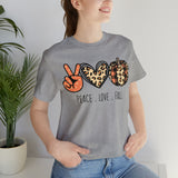 Peace Love Fall Unisex Short Sleeve Tee