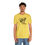 Bee Happy Positivity Shirt  Unisex Short Sleeve Tee