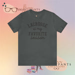 Lacrosse is my favorite season Crew Cotton Blend Shirt