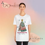 All Booked For Christmas Crew Cotton Blend Shirt