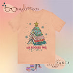 All Booked For Christmas Crew Cotton Blend Shirt