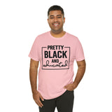 Pretty Black and Educated Unisex  Short Sleeve Tee