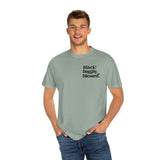 Black, Bougie & Blessed Unisex Garment-Dyed T-shirt