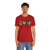 Peace Love Fall Unisex Short Sleeve Tee