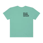 Black, Bougie & Blessed Unisex Garment-Dyed T-shirt