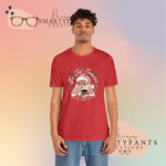 Tis the season for conchas and champurrados Santa Holidays Crew Cotton Blend Shirt