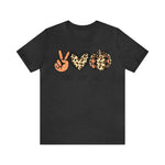 Peace Love Fall Unisex Short Sleeve Tee