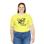 Bee Happy Positivity Shirt  Unisex Short Sleeve Tee
