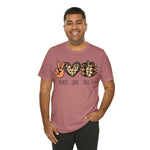 Peace Love Fall Unisex Short Sleeve Tee